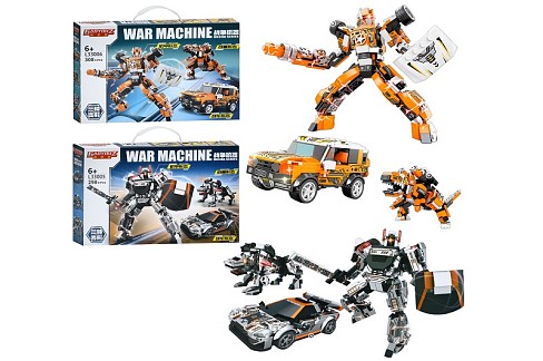 Конструктор L33005-6 (40шт) 3в1(робот, машина, монстр), 2 види(298дет, 308дет), в кор-ці, 34,5-24-5с