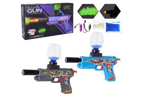 Пістолет арт. 623-3 (36шт/3) гель.кулі,акумулятор,короб. 35,7*23*7см