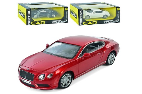 Машина AS-3009 (18шт) АвтоСвіт, 1:24, Bentley Continental GT, інерц, 19,5см,гумові колеса, 3 кольори