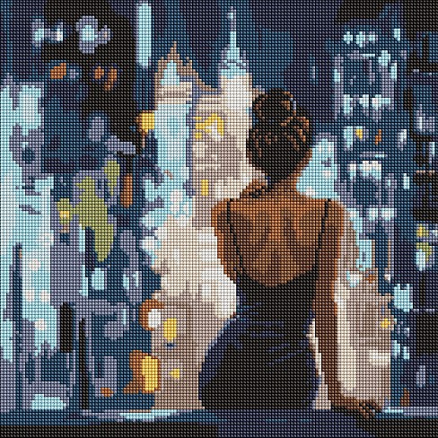 Набір з алмазною мозаїкою Кінець вечірки" 40х40см  AMO8286"