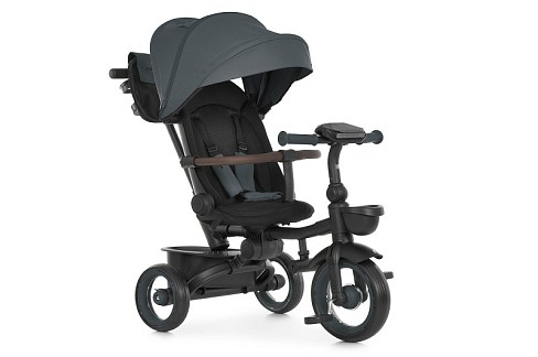 Велосипед MT 1038-1 Magnet Gray (1шт) 3 колеса EVA, поворотн, складний, батьківська ручка, багажник,