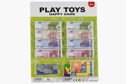 Гроші 929-081 A (144/2) банкноти, монети, картка, гра, на листі