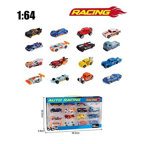 Набір машин SL 3308 (48) масштаб: 1:64, 16 металопластикових моделей, в коробці