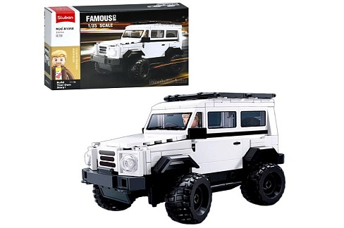 Конструктор SLUBAN M38-B1358 (24шт) джип, 1:35, фігурка, 332дет, в кор-ці, 30-19-7см