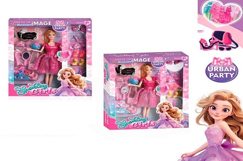 Лялька DSJ858 (30шт) 29см, шарнірна, взуття, аксесуари, в кор-ці, 30-35-5см