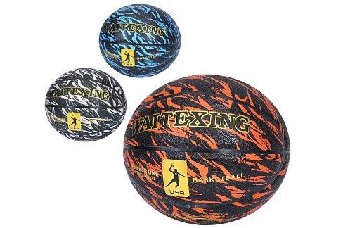 М'яч баскетбольний MS 4344 (20шт) розмір 7, PU, 630г, 3 кольори, у пакеті