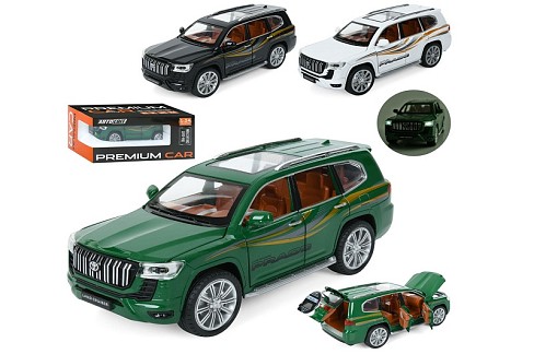 Джип AP-2035 (12шт) АвтоСвіт,1:24,метал, інерц,20см,звук,світло,відчиняються двері/капот/багажник,гу