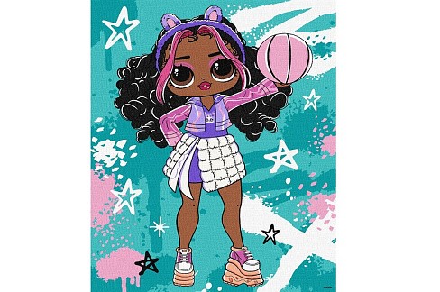Картина по номерах  для дітей Tweens LOL Skate Dance Hoops Cutie" 30х40см  KHO1211"
