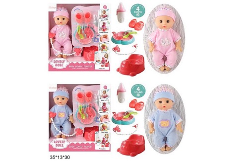 Пупс 35см AD7788-A13/A14 інтер-ний з аксес.горщик,кліпає 2в.кор.35*13*30 /24/