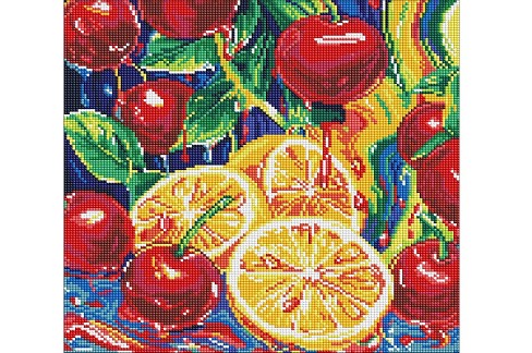 Набір з алмазною мозаїкою Соковита насолода" 40х40см  AMO8252"