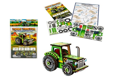 Дерев'яний 3D конструктор Turbo Tractor"  Puz-00960"