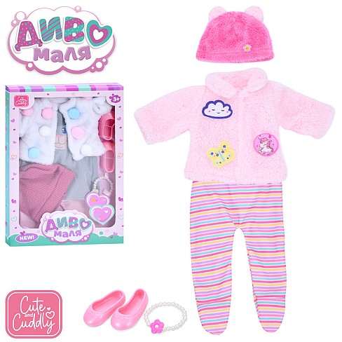 Вбрання для ляльки BLC245Q-83-DM-UA (36шт) взуття, браслет, в кор-ці, 24-35-3см