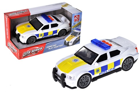 Машина поліція RJ9821C інерційна, озвучена, зі світлом, в коробці р.22x10x11,8 см YG Toys