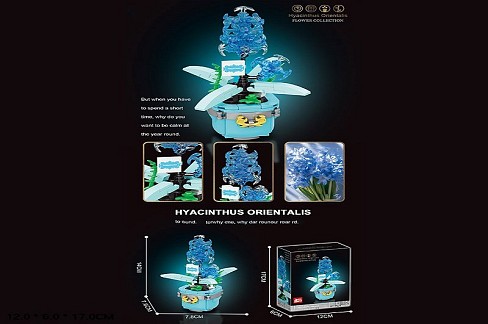 Конструктор арт. 33025 (96шт/2)  Flowers короб. 12*6*17см