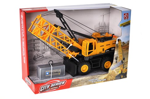 Кран інерційний RJ9811A озвучений, зі світлом, в коробці р.38x15x27,3 см YG Toys