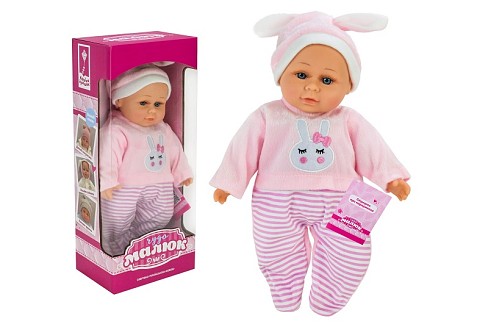 Пупс Чудо Малюк" арт. PL-525-106 (12шт)  батар. розмовляє ураїнською, співає пісеньку короб. 15*10*"