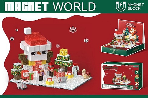 Конструктор магніт. арт. T9924 (6шт/2) My world   короб. 30*21,5*6,5см
