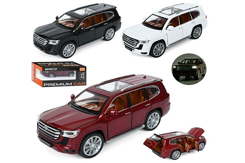 Джип AP-2033 (12шт) АвтоСвіт,1:24,метал, інерц,20см,звук,світло,відчиняються двері/капот/багажник,гу