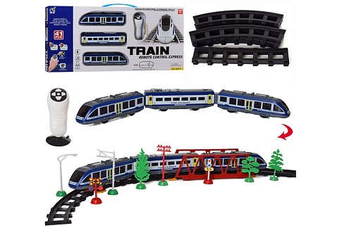 Залізниця 2802Y-1 (12шт) 2802Y-1 (12шт) 84-62см, длина 220см, р/р, локомотив2шт,18см, вагон, світло,