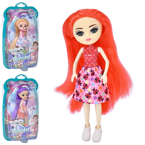 Лялька JJ8572-18-19-20 (96шт) EN, 15см, шарнірна, 3 види, в слюді, 13,5-24,5-5,5см