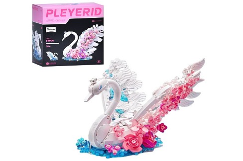 Конструктор SLUBAN M38-P8160 (6шт) лебідь, 24,3-20,2см, світло, бат(табл), в кор-ці, 30-30-16,5см