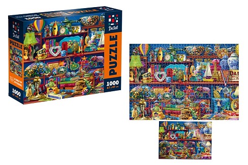 Пазли De.tail. Поличка загадок. 1000 деталей DT1000-10 (укр)