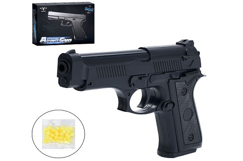 Пістолет 038 (48шт) 20см, пластикові кулі, в кор-ці, 23-17-5см