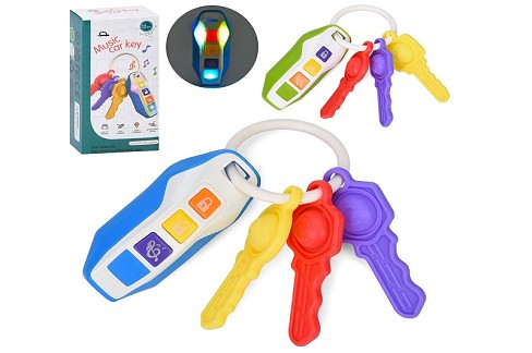 Гра FY221 (36шт) брелок з ключами, 13см, прорізувач, текстурні деталі, музика(англ), світло, 2 кольо