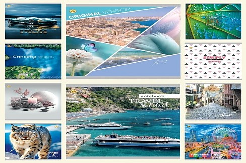 Зошит 60 арк. клітинка, серія HOLOGRAPHIK SILVER з срібним глітером, 10/160 ТЕ95805 УПАК10шт