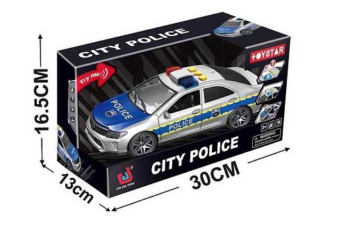 Машинка 666-22 Q (24) Поліція", звуки, підсвічування, інерція, в коробці"