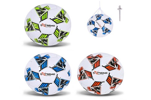 М'яч футбольний арт. FP099 (30шт)   Extreme motion №5, PU 420 грам, 32 панелі,Пакістан,сітка+голка в