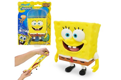 Іграшка антистрес YabbaDabba Sponge Bob арт. SBMF-2025A (12шт)  тянучка з піском Губка Боб 7,5*5*10с