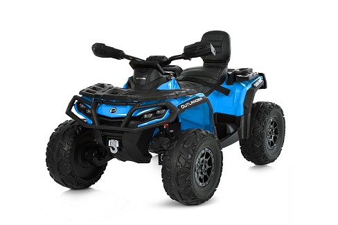 Квадроцикл M 6080EBLR-4 (1шт) р/к 2,4G, 4мотори45W, 1акум12V14AH, EVA, USB, TF, синій