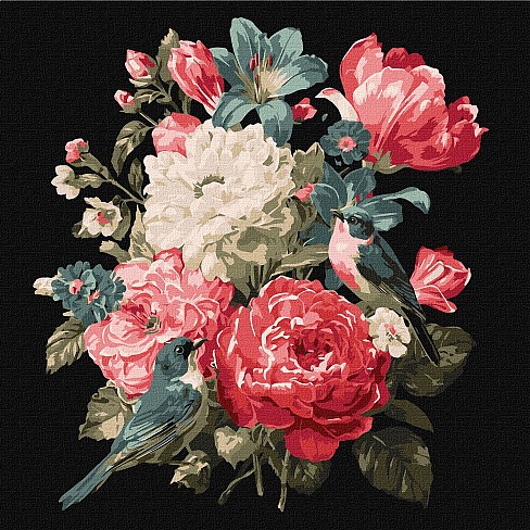 Картина по номерах Букет життя" 30х30см  KHO5181"