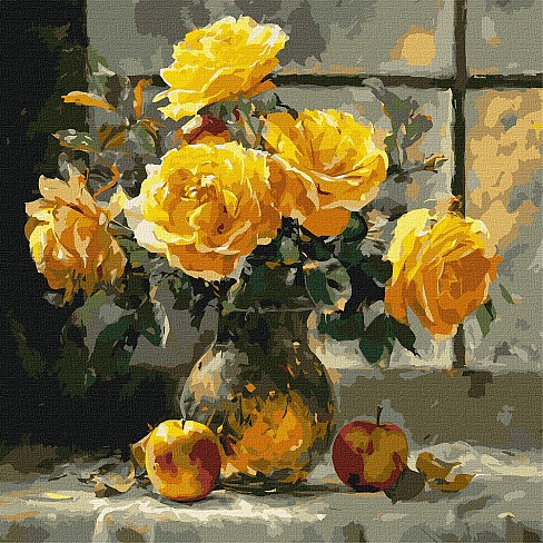 Картина по номерах Пелюсткова ніжність" 40х40см  KHO3347"