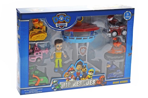 База Дружок" 7 героїв 6 машинок PB335 в коробці р. 38*26*7.5 см"