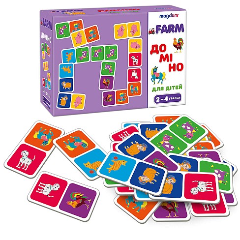 Гра настільна розвиваюча Доміно Тварини" ME5032-22"