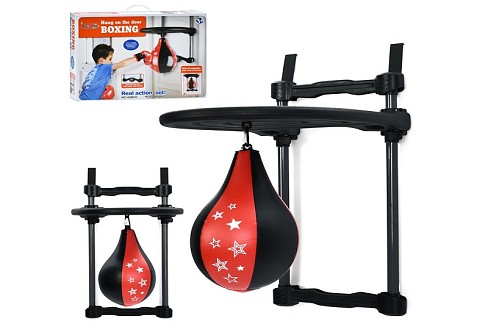 Боксерський набір MR 1541 (6шт) груша 20,5см, настінна, 40-66-47см, кріплення, в кор-ці, 58-418,5см