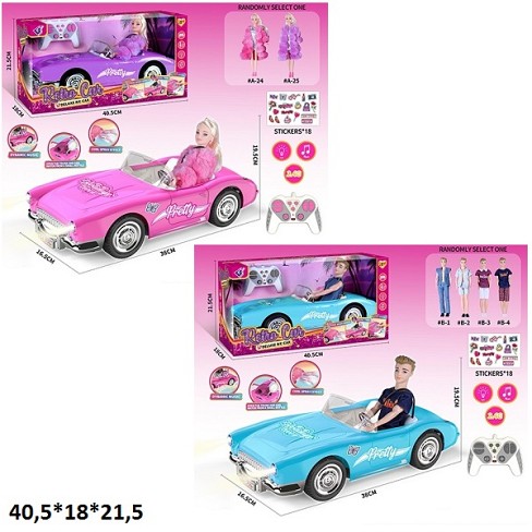 Авто для ляльки на р.к. 887-8/887-10 батар.муз.світ.дим.з лялькою.2в.кор.40,5*18*21,5 /24/