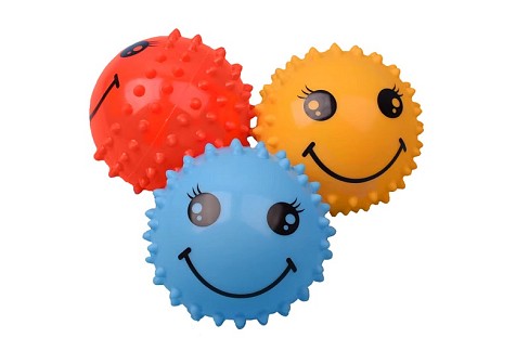 М'яч 6' їжак BT-PB-0222 3кол.30г 3шт.в сітці /300/ УПАК3шт