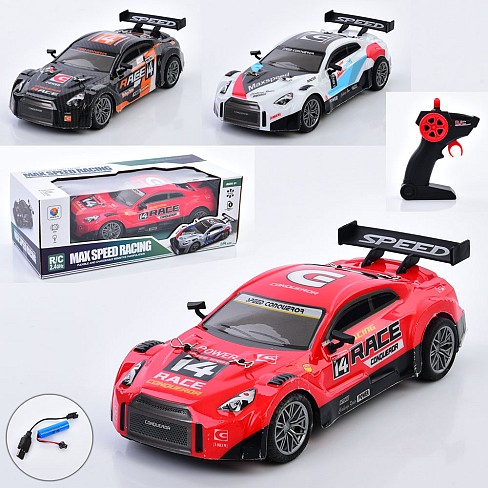 Машина 868-M206A (12шт) Р/К 2,4G, 1:14, 27см, корпус не б'ється, USB-зарядне, акум, 3 види, 34,5-12-