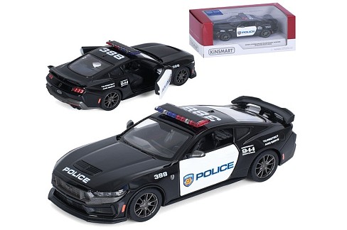 Модель легкова FORD MUSTANG DARK-HORSE 5'' KT5455WP Police метал.інерц.відкр.дв.кор./96/