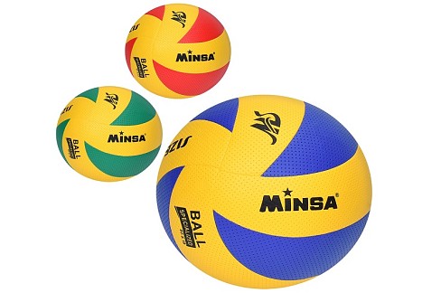 М'яч волейбольний MS 4299 (30шт)  офіц.розмір, ПВХ, 270-290г, 3 кольори, у пакеті