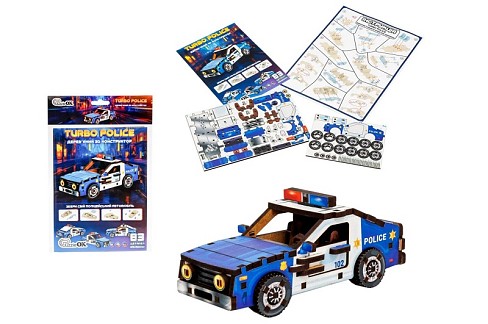 Дерев'яний 3D конструктор Turbo Police"  Puz-00971"