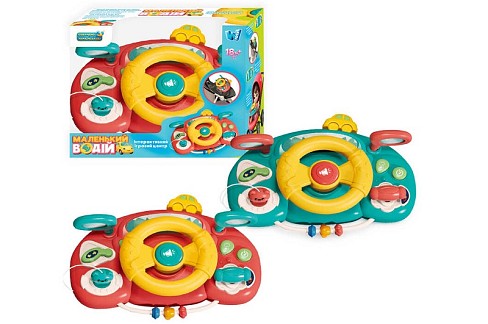 Кермо Маленький водій" 91739 (36) "WToys", 2 кольори, ОЗВУЧУВАННЯ УКРАЇНСЬКОЮ МОВОЮ, 5 казок, 10 пі"