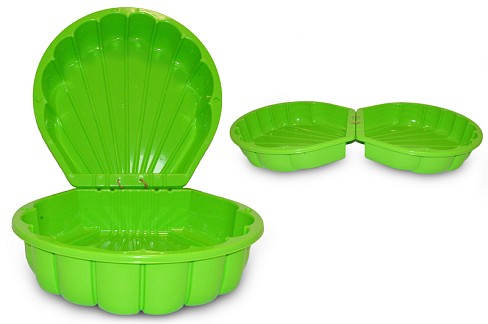 Пісочниця - басейн Мушля", салатова 01236/07 (2 частини) 81 x 81 x 20 см"