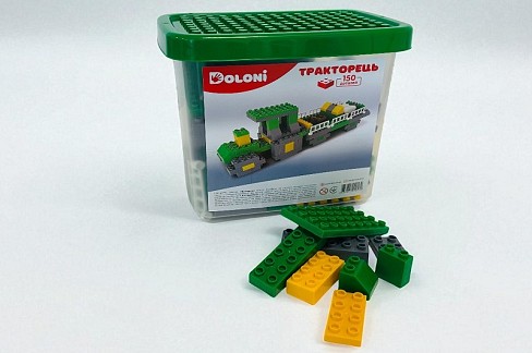 Конструктор ТРАКТОРЕЦЬ" 150 детал. 013888/04 в пластик. боксі"