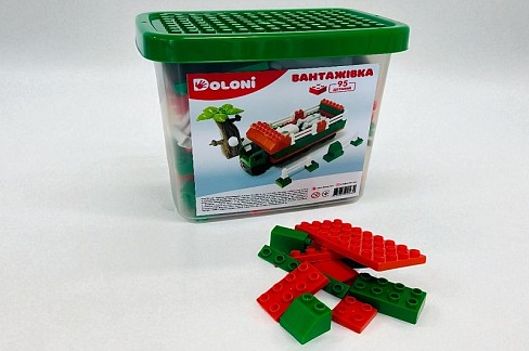 Конструктор ВАНТАЖІВКА" 95 детал. 013888/10 в пластик. боксі"