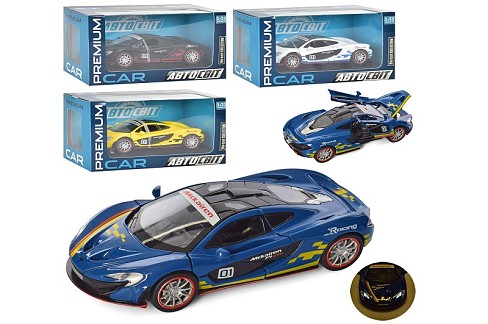 Машина AP-1741 (24шт) АвтоСвіт, 1:32,метал,інерц-я,14см,зв,св,дв.відчр,бат(табл),4кол,кор,18-10-9см