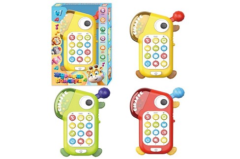 Телефон 34691 (216/2) WToys", 3 кольори, ОЗВУЧУВАННЯ УКРАЇНСЬКОЮ МОВОЮ, пісні, мелодії, казки, вірш"